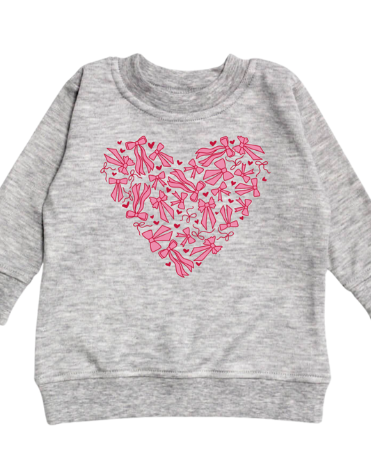Pink filled bows longsleeve graphic