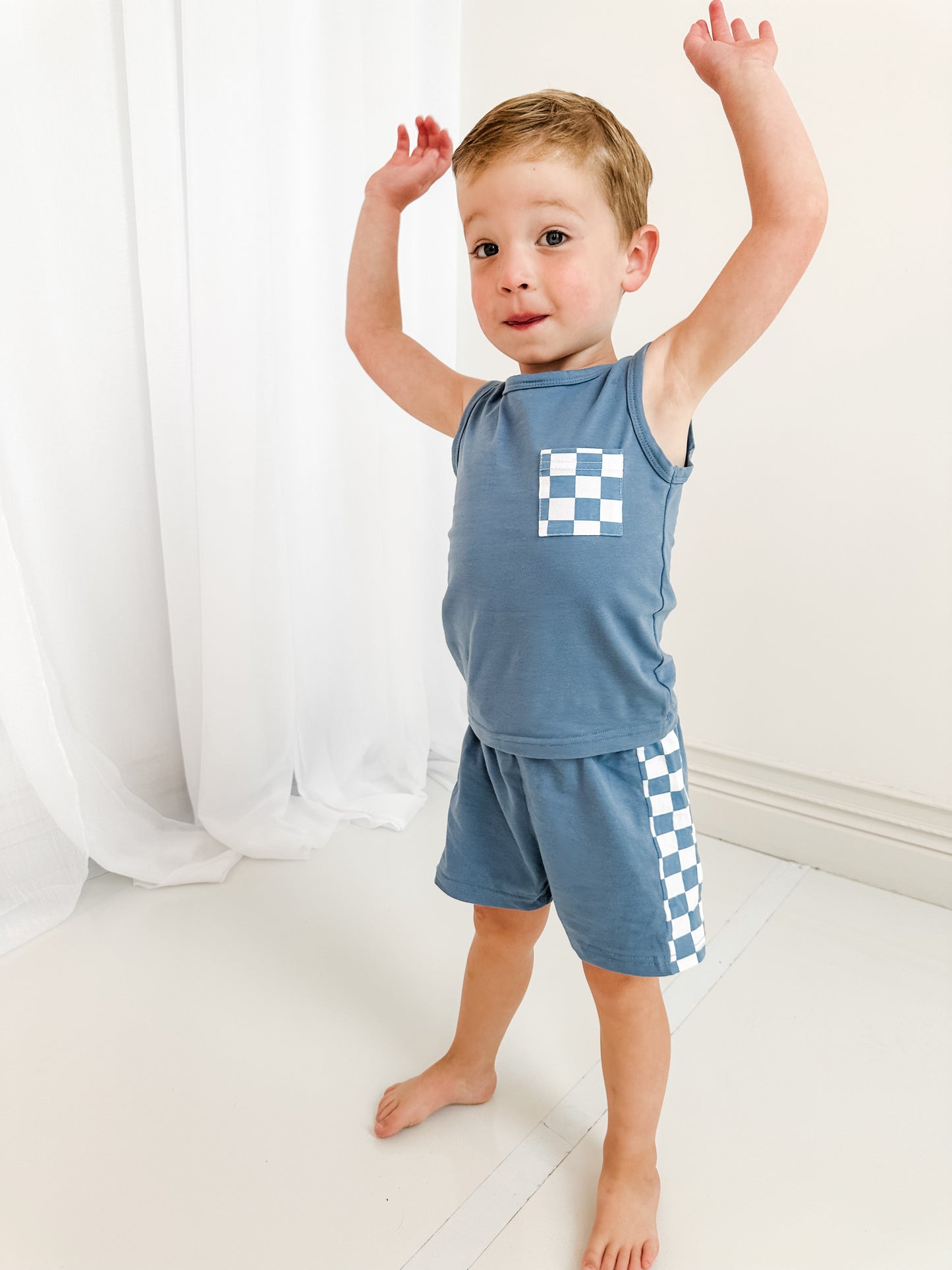 12-18m Everyday checkered tank set