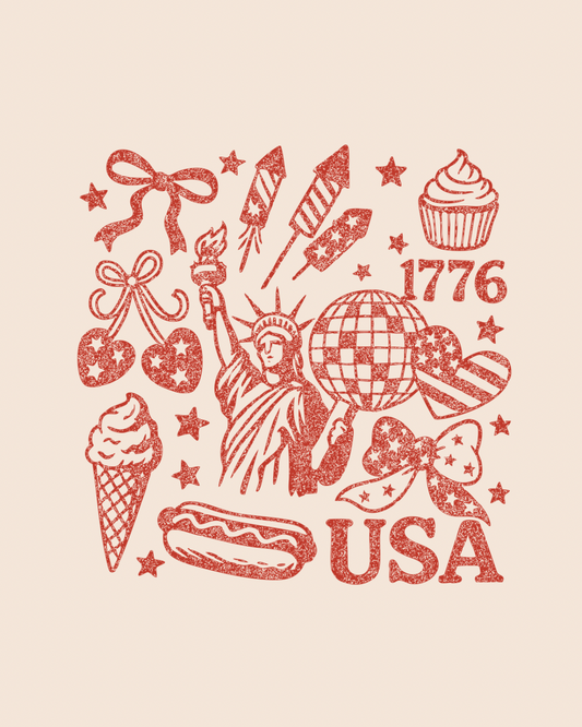 America 250 icons graphic