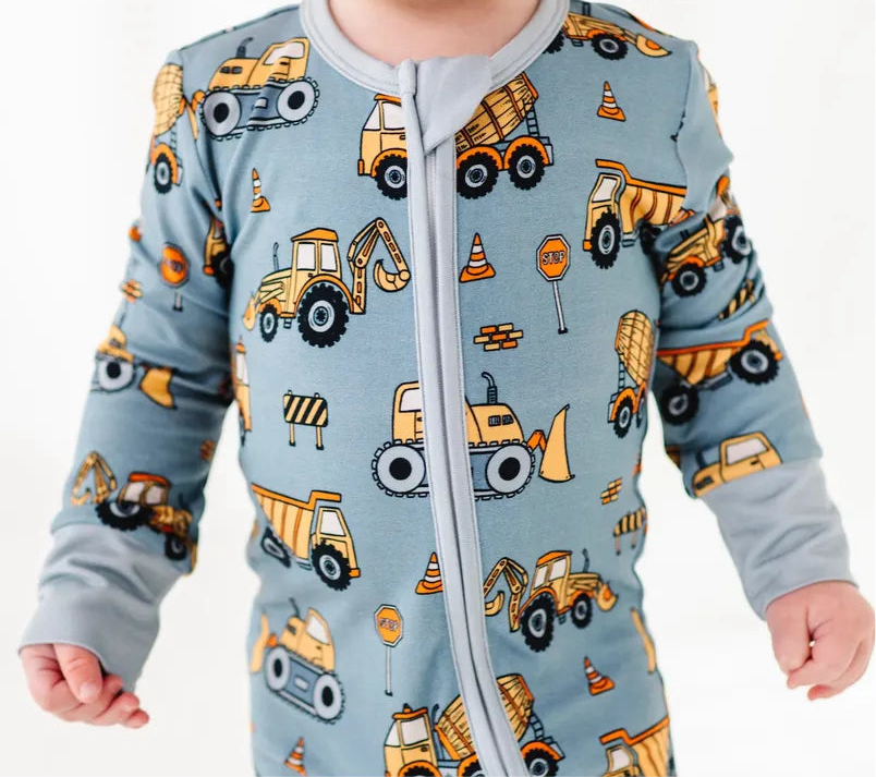 Worksite bamboo romper pajamas