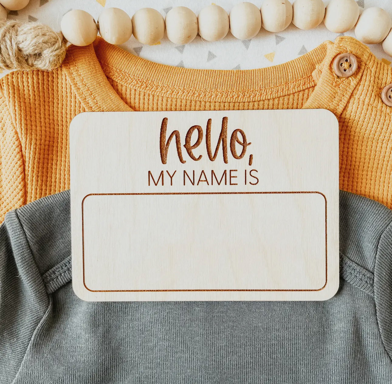 Hello name announcement plain