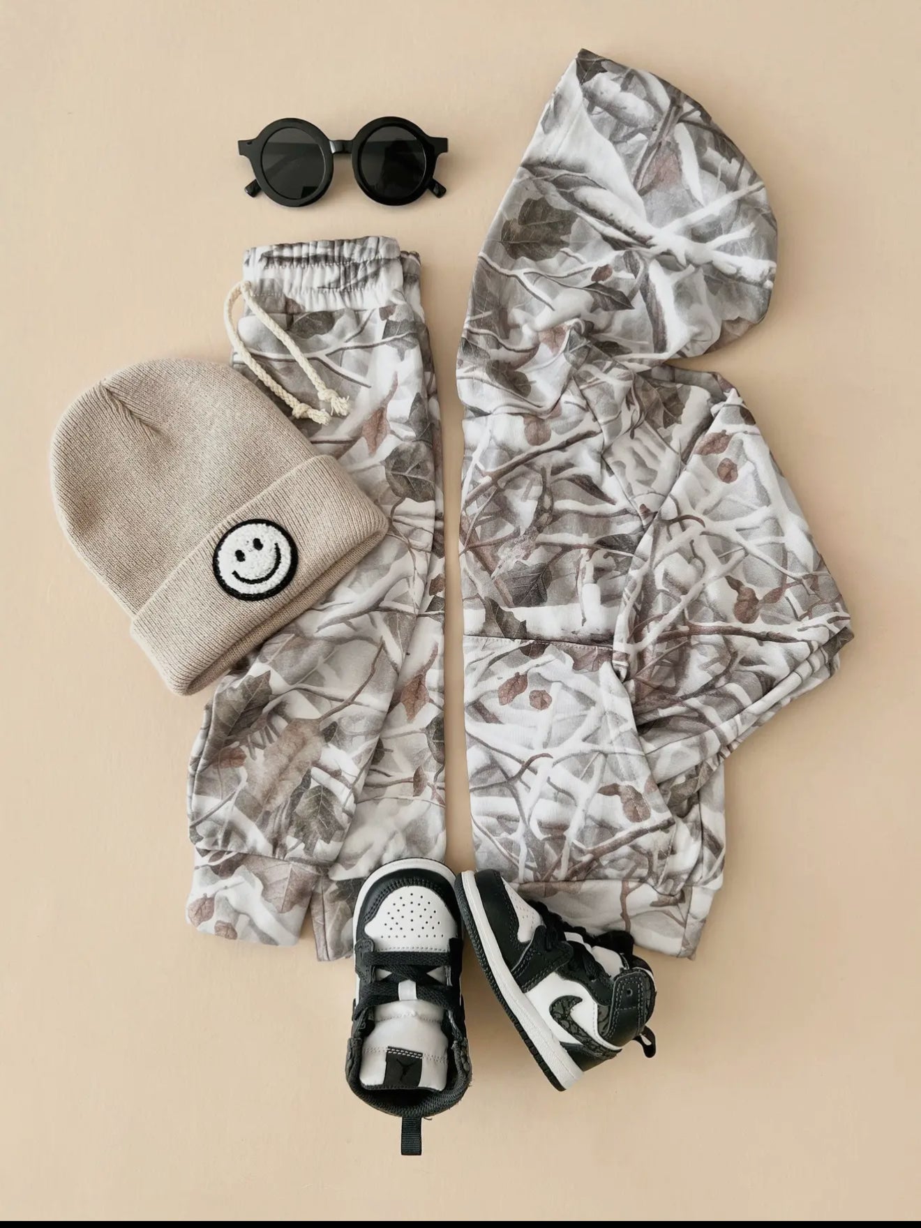 Camo cozy hooded set