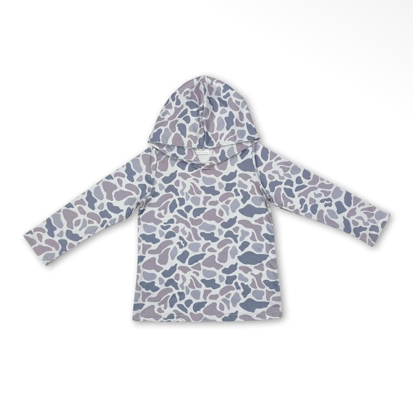 Camo hooded pullover
