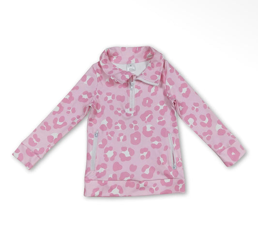 Leopard Lady quarter zip