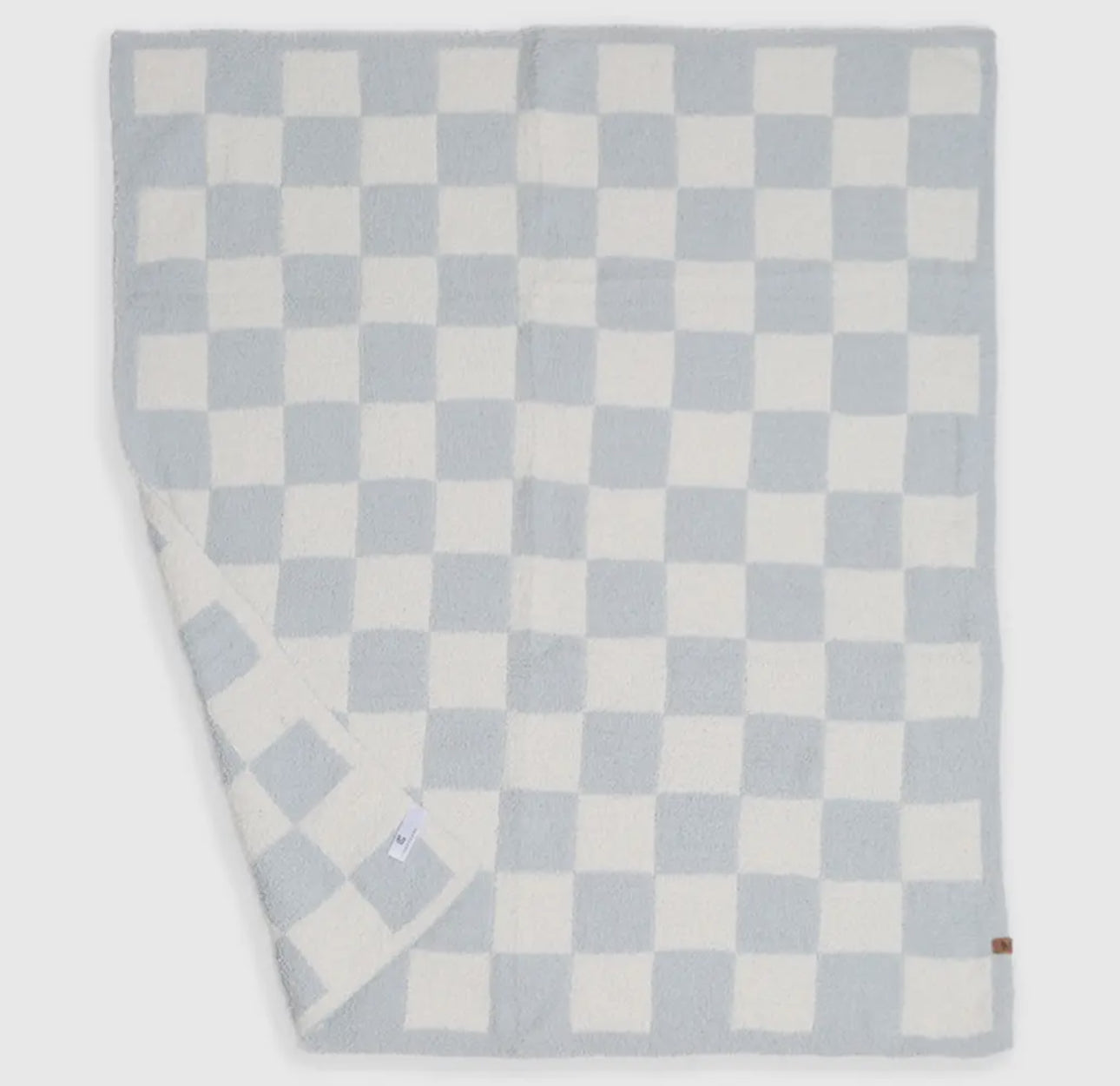 KIDS - Blue checker throw blanket