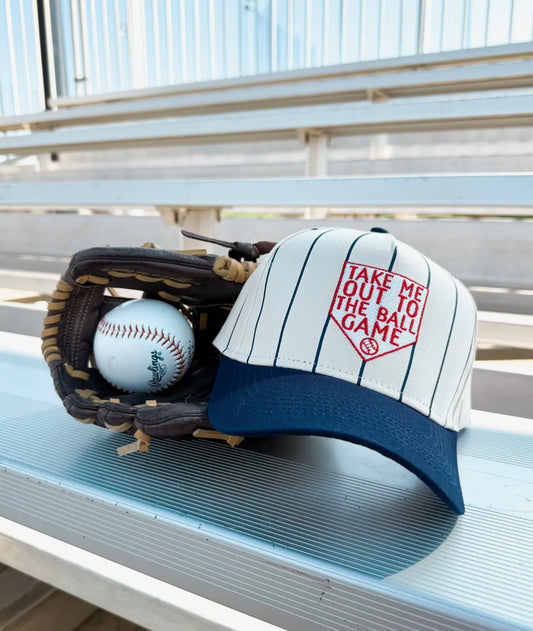Take me out to the ball game trucker hat