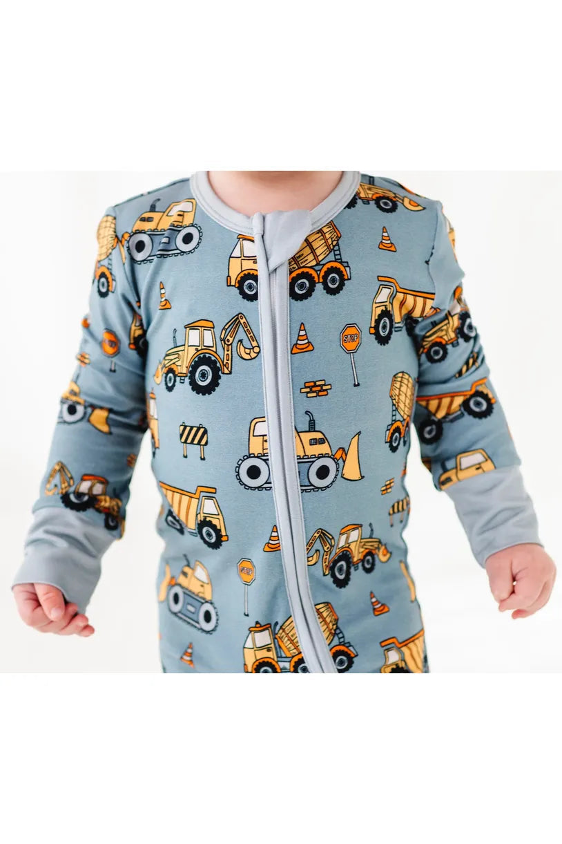 Worksite bamboo romper pajamas