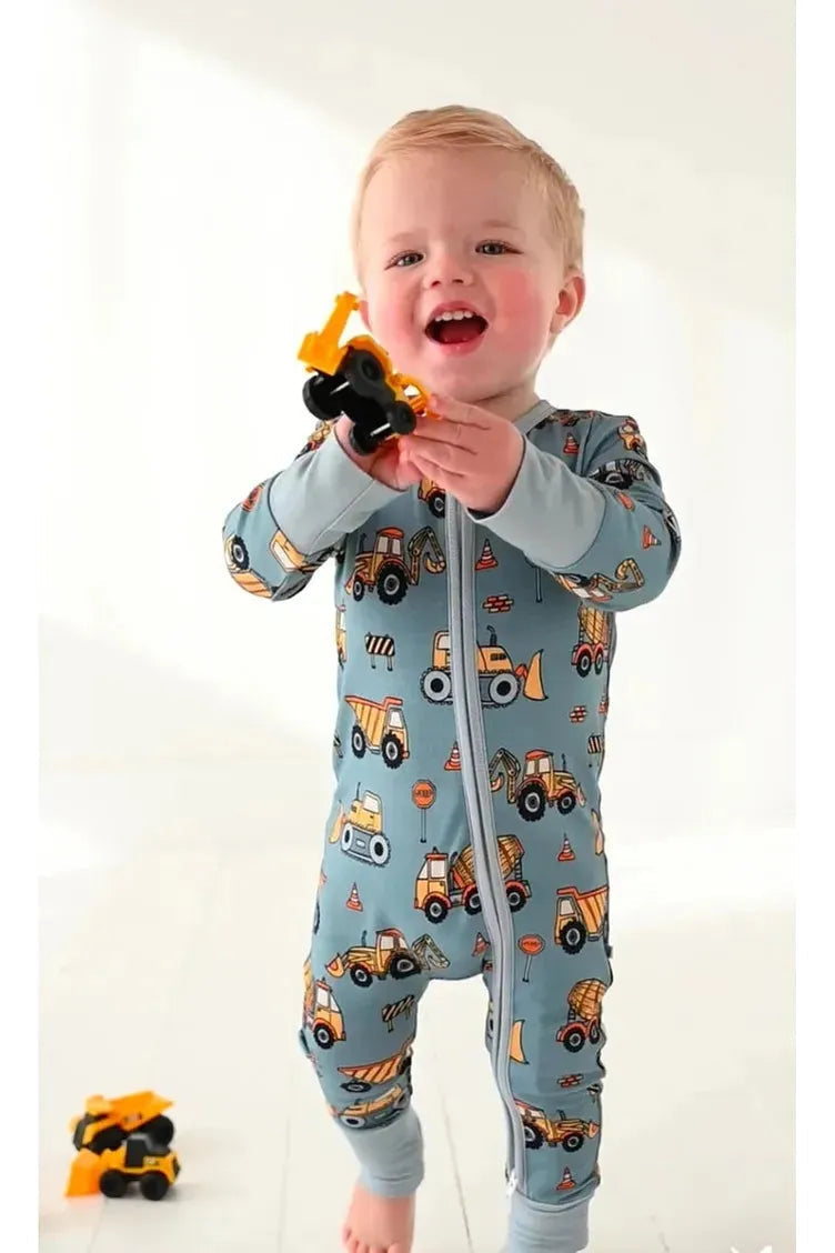 Worksite bamboo romper pajamas