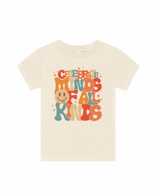 Retro all kinds of minds graphic tee