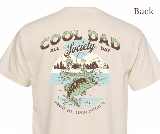 Cool dad fishing society graphic