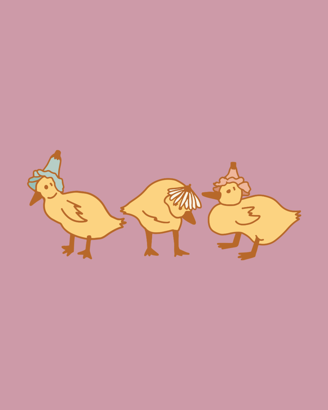 Spring duckies graphic
