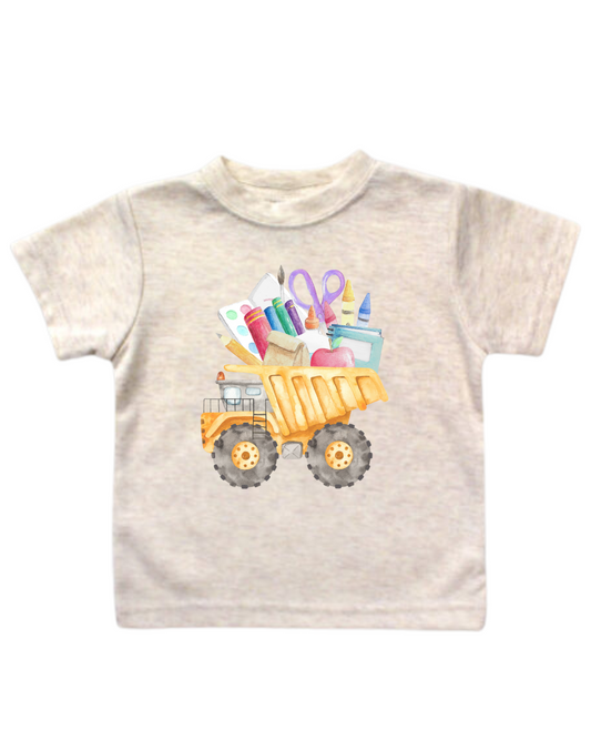 Dump truck supplies graphic