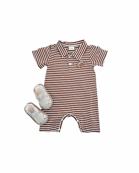 Game day collared romper