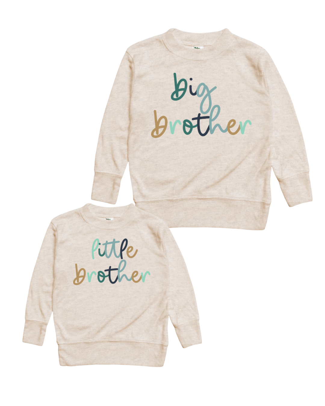 Ombré cursive brother graphic