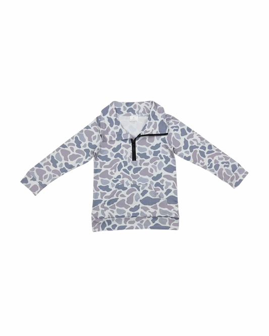 Camo quarter zip