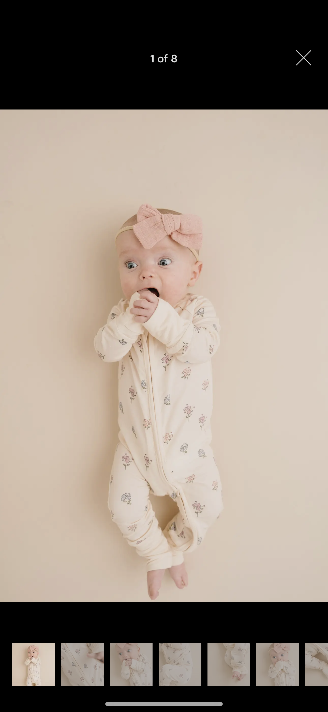 Dainty floral bamboo romper