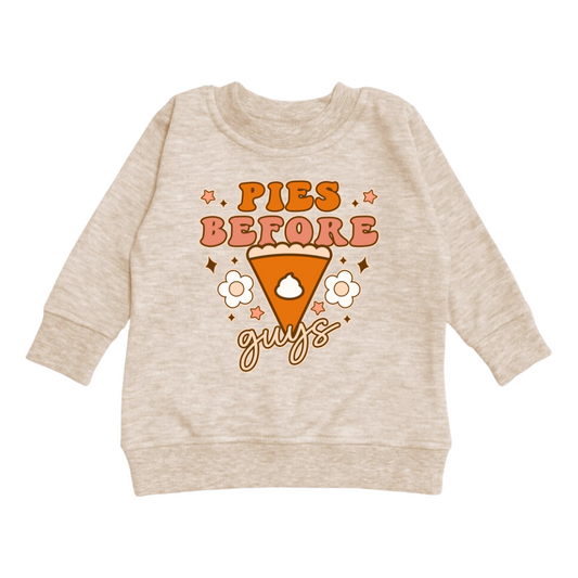 Pies before guys graphic long sleeve