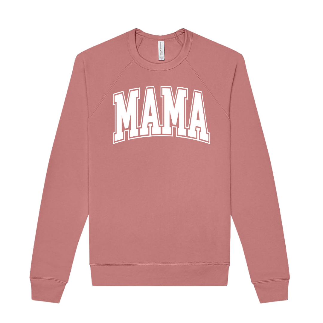 Mama university style crewneck graphic