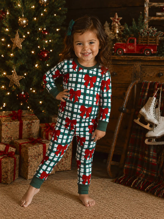 Yuletide bows bamboo set