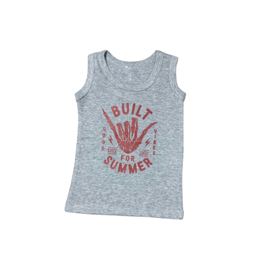 Built for summer graphic tank