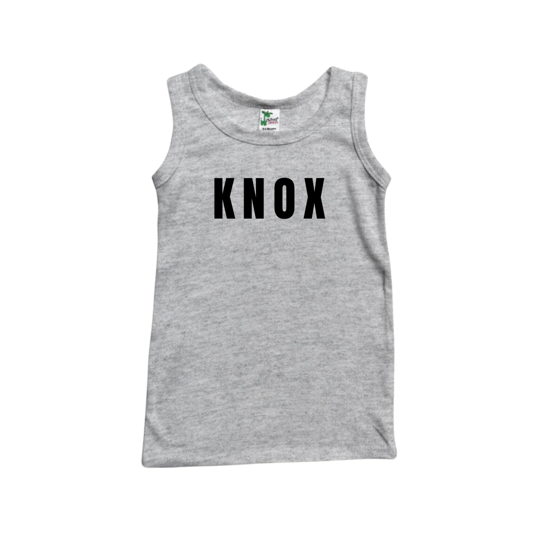 Personalized muscle tank