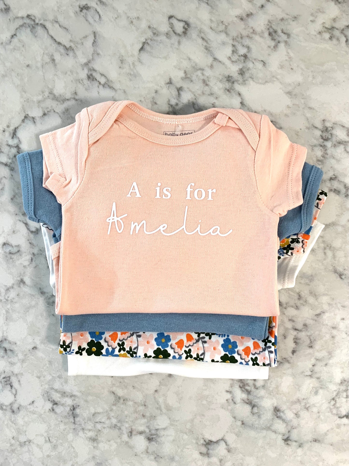 Personalized letter + name tee