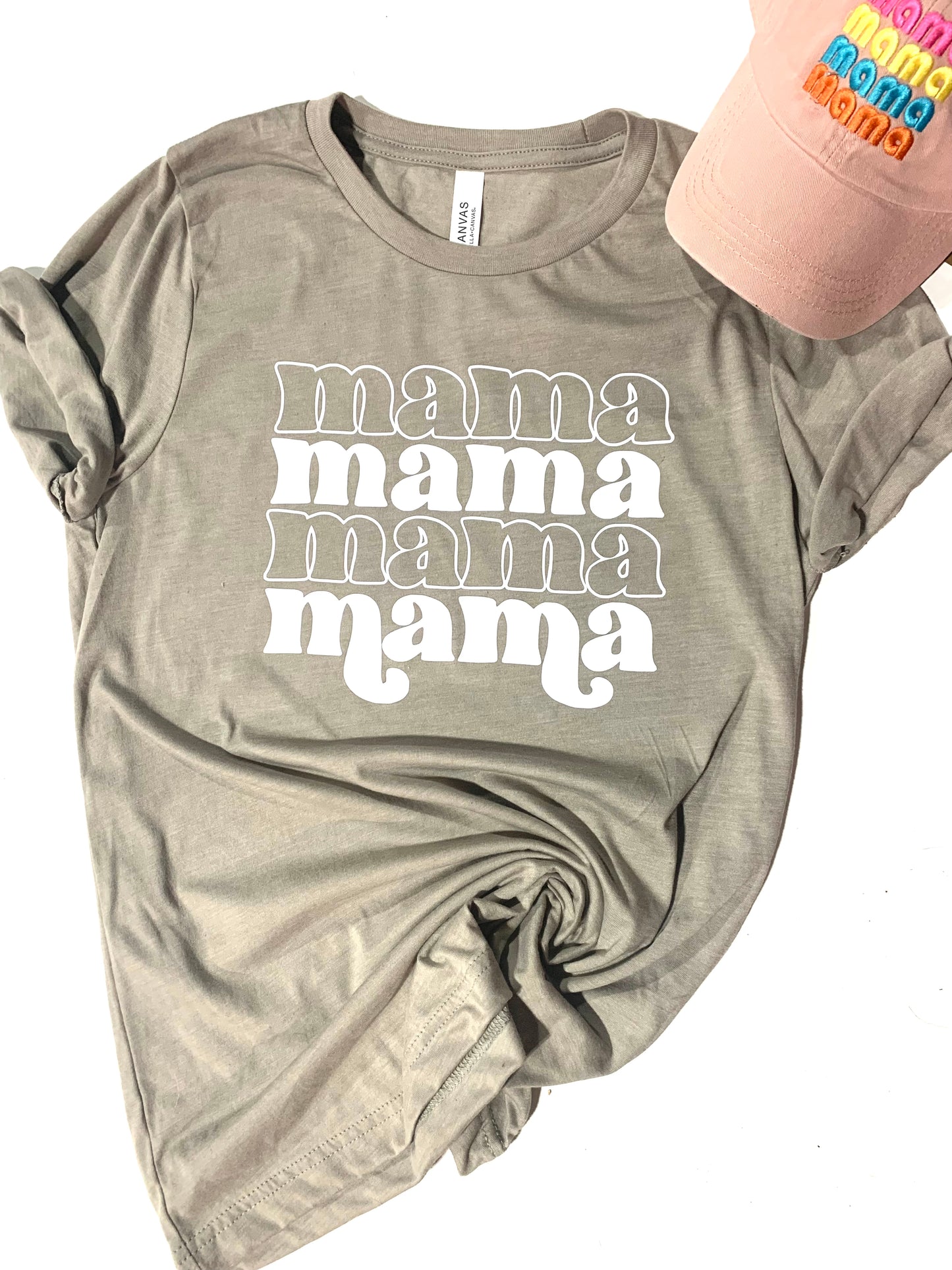 Neutral mama graphic tee