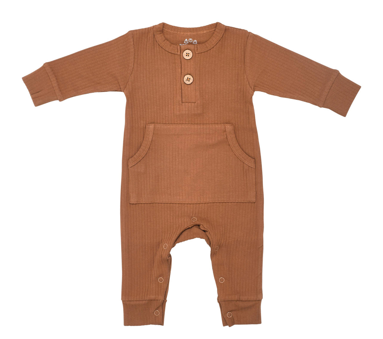 Ribbed baby playsuit