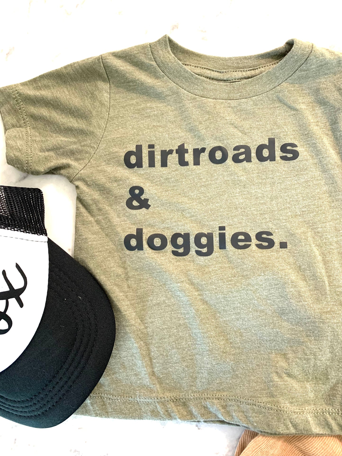 Dirt roads & doggies graphic