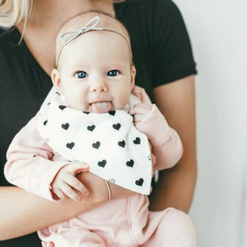 Blush baby bandana set