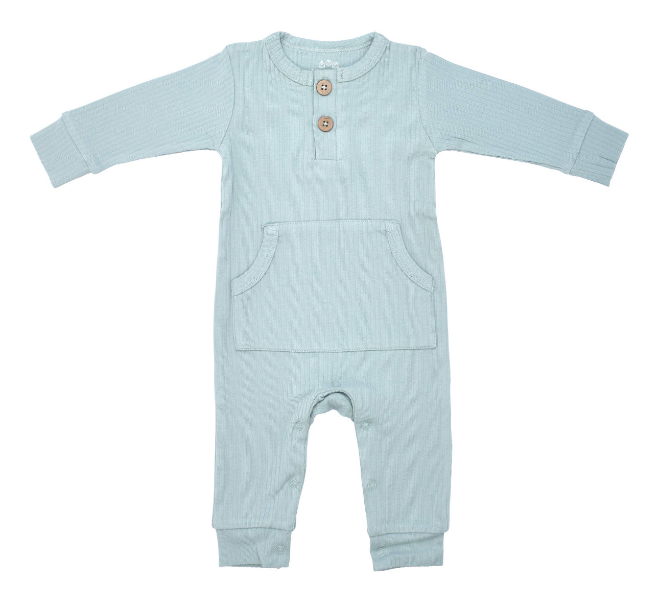 Ribbed baby playsuit