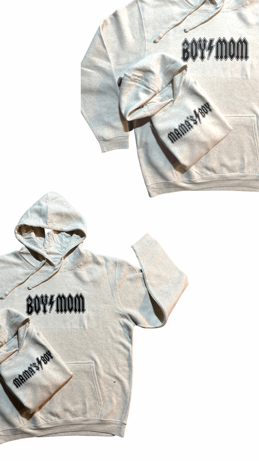 Boy mom bolt graphic hoodie adult