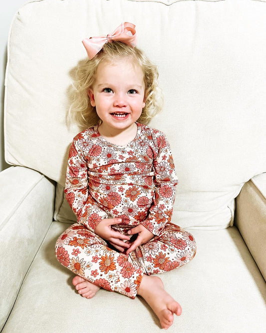 Eloise Floral two piece bamboo pajama