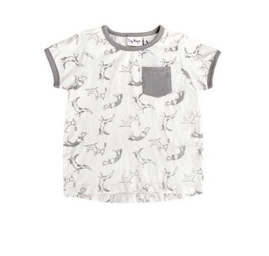 2T Puppy pocket tee